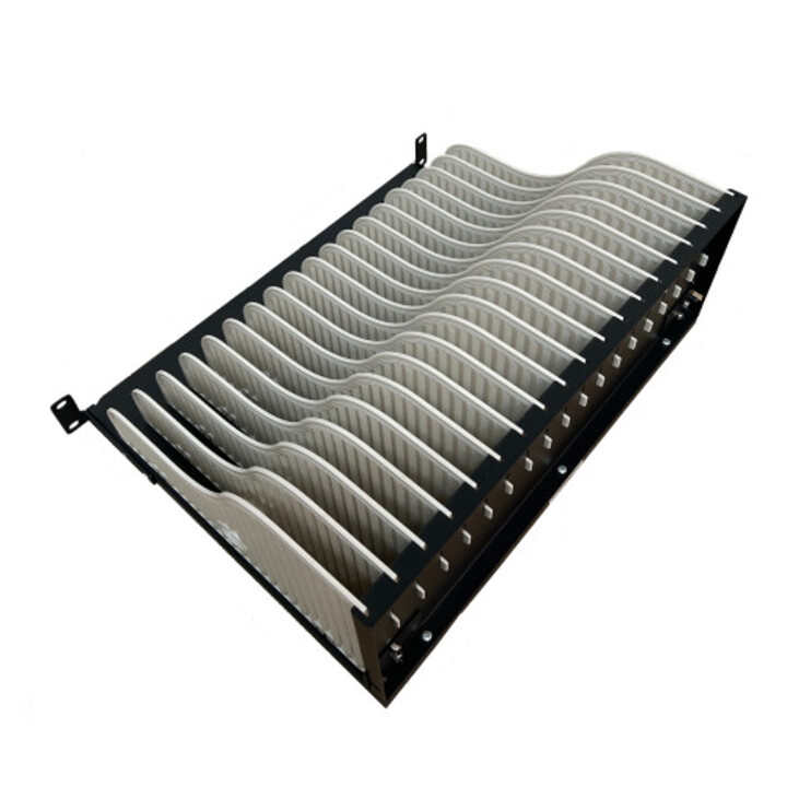 Ewent Ew1720 Ladestation-Organizer, Acrylnitril-Butadien-Styrol (ABS), Metall, schwarzer Kunststoff, weiß