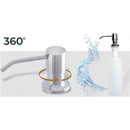 Deante Aster Dispensador de líquido, 0.3L, Cromado