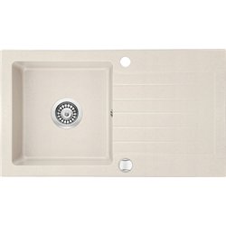 Deantin ZQZ 5113, 1-Bowl-Granitsenke mit Entwässerung, Beige