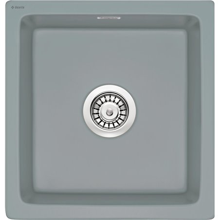 Deante Sabor Évier en céramique, 1 bac ZCB_3103 450 x 475 x 215 gris mat