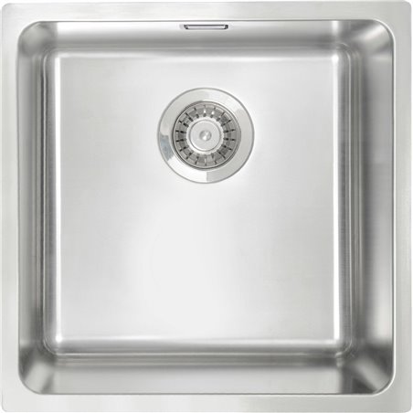 Deante Egeria Lavello in acciaio, 1 vasca ZPE_010B 440 x 440 x 200 acciaio spazzolato