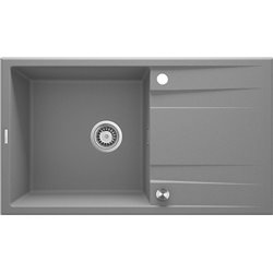 Deante Eridan Granite sink, 1-bowl with drainer ZQE_S113 860 x 500 x 209 metallic grey