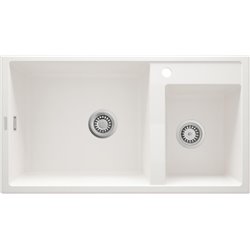 Deante Eridan Fregadero de granito, 2 cubetas ZQE_A20B 880 x 500 x 200 alabastro