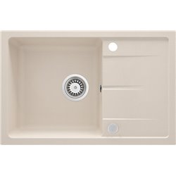 Deante Leda Lavello in granito, 1 vasca con gocciolatoio ZRD_5113 670 x 440 x 164 beige