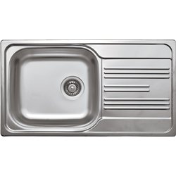 DeAnte Zex 3113, lavello in acciaio da 1 bowl con drenaggio