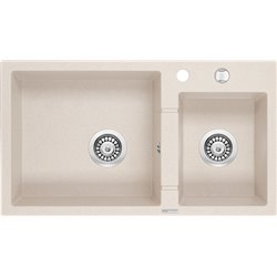 Deante Granite sink, 1.5-bowl ZQI_5203 780 x 440 mm beige