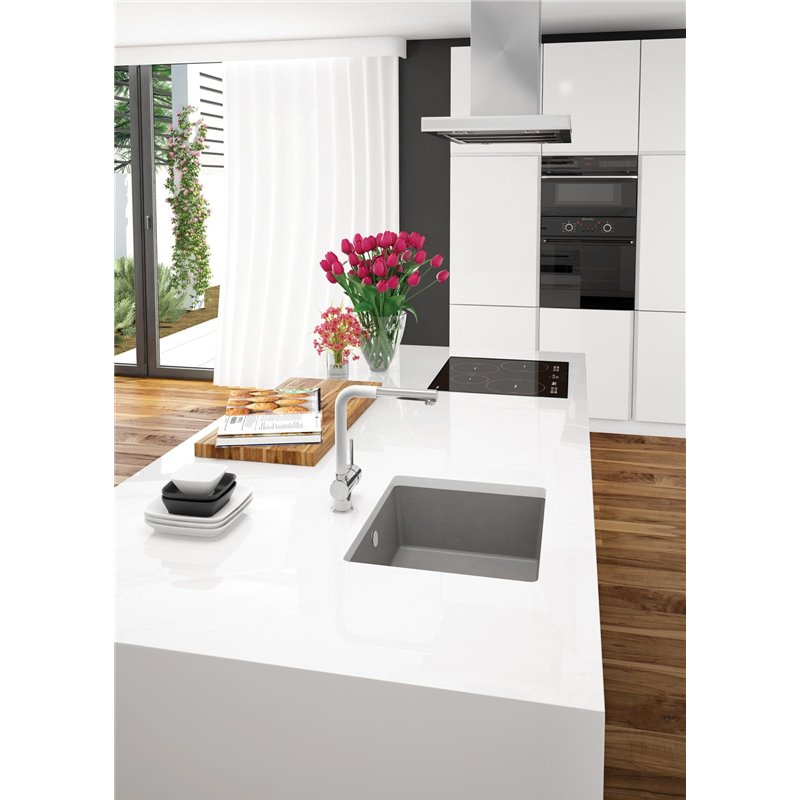 Deante Corda Granite sink, 1-bowl, undermount ZQA_N10C 540 x 440 x 200 black