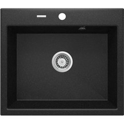 Deante ZQN 2103, 1-bowl granite sink, graphite