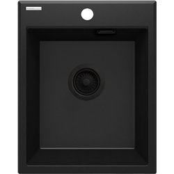 DeAnte Zqe N104, évier de granit 1-bowl, noir