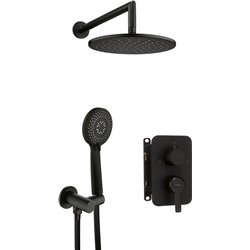 Deante Arnika Concealed shower set, with mixer BOX BXYZNQAM black