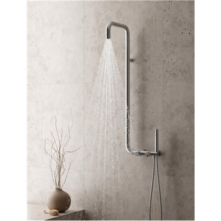Deante Silia Rociador fijo de ducha, 1 función NQS_D30K ⌀42 titanio