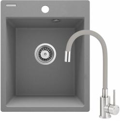 Granite sink with 1-bowl faucet