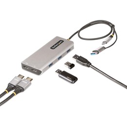 Adattatore multiporta USB-C con dongle da USB-C a USB-A