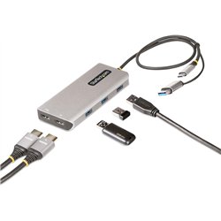 Adaptador multipuerto USB-C con dongle USB-C a USB-A