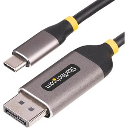Startech 142-USBC-DP-8K-10F Cable de vídeo USB-C a DisplayPort 3 m Negro/Gris