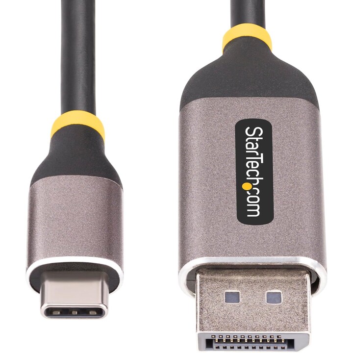 Startech 142-USBC-DP-8K-10F câble USB-C vers DisplayPort 3 m noir/gris