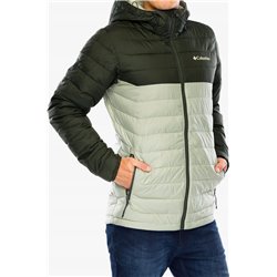 Casaco Columbia Powder Lite II Hooded Jacket - safari/greenscape M