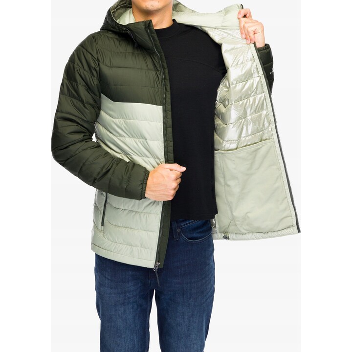 Chaqueta con capucha Columbia Powder Lite II - safari/paisaje verde XL