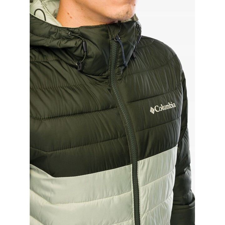 Chaqueta con capucha Columbia Powder Lite II - safari/paisaje verde XL