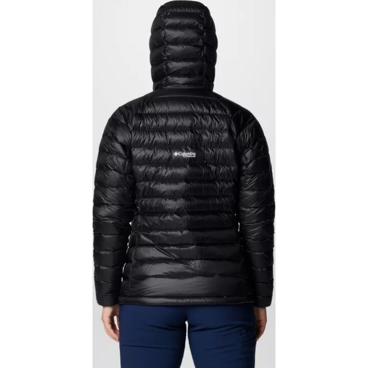 Casaco de Penas Feminino Columbia Arctic Crest Down Hooded Jacket - preto M