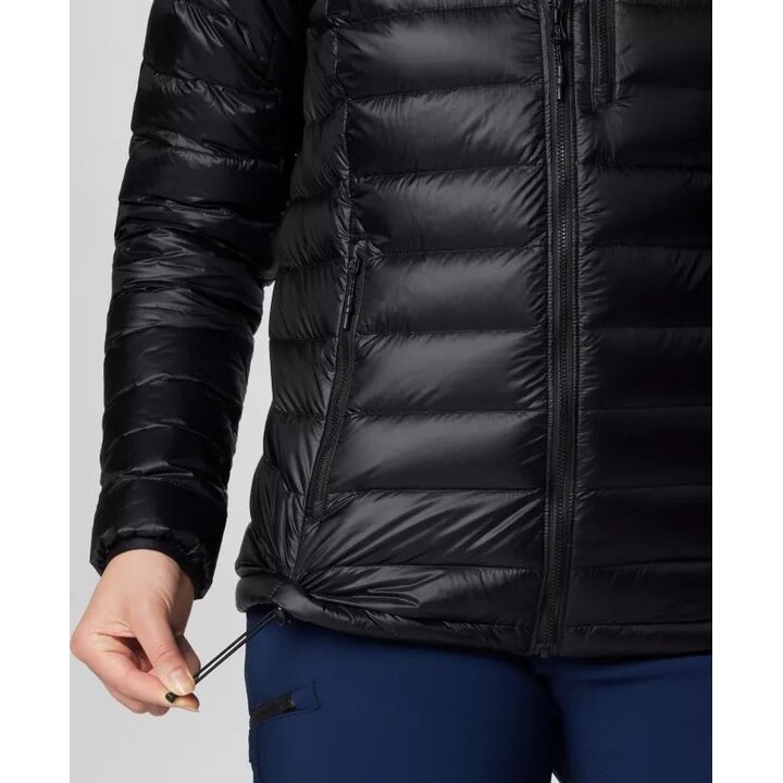 Casaco de Penas Feminino Columbia Arctic Crest Down Hooded Jacket - preto M