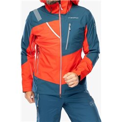 Veste La Sportiva Alpine Guide GTX avec membrane - Coquelicot/Bleu orage