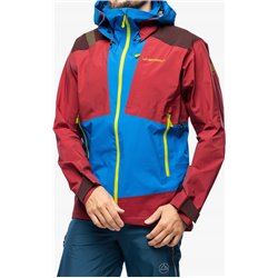 Chaqueta La Sportiva Supercouloir GTX Pro Jkt con membrana - Azul eléctrico/Sangría
