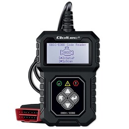 Tester diagnostico digitale Qoltec ProLine Interface | OBDII EOBD | MENU polacco | 8 V–25 V | Sistema doppio
