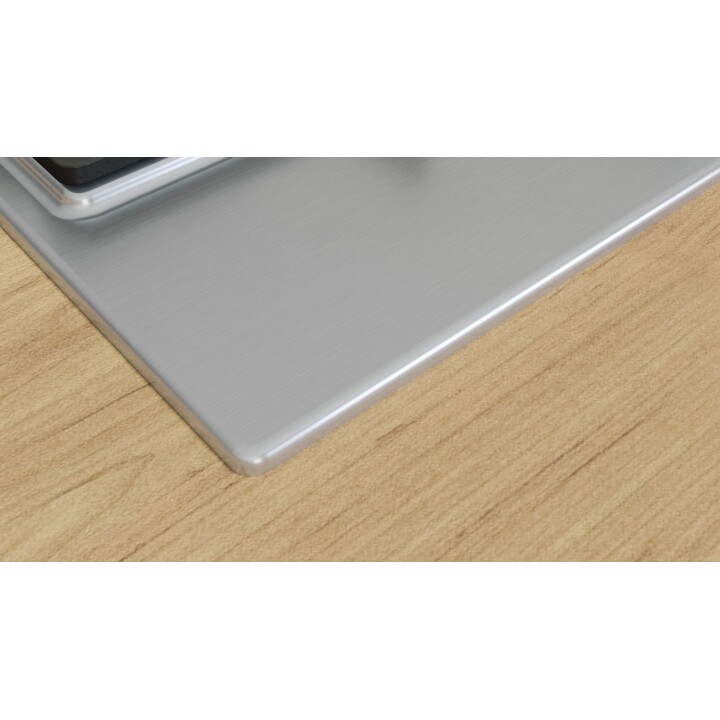 Bosch 6 Serie PCH6A5I90, 60 cm integriertes Gaskochfeld mit 4 Brennern und Gusseisenträgern, Edelstahl