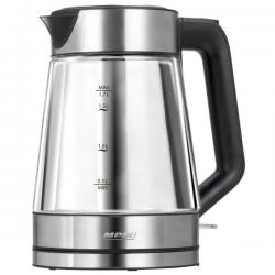 MPM MCZ-122 tetera eléctrica 1,7 L 2200 W Negro, Acero inoxidable