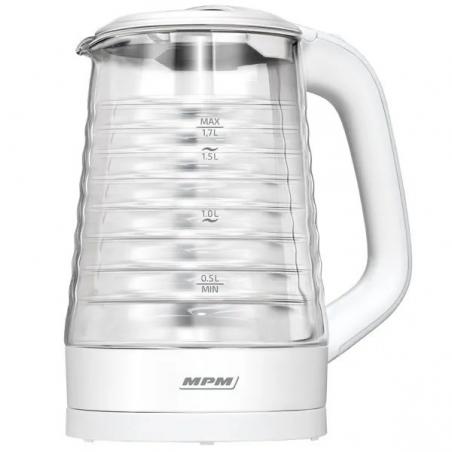 MPM MCZ-124 tetera eléctrica 1,7 L 2200 W Blanco