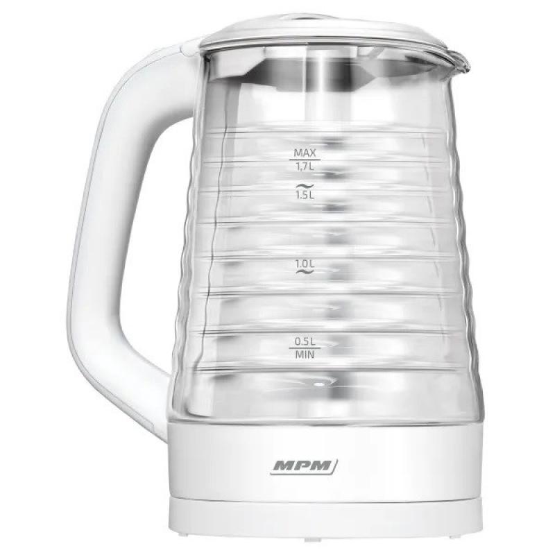 MPM MCZ-124 tetera eléctrica 1,7 L 2200 W Blanco