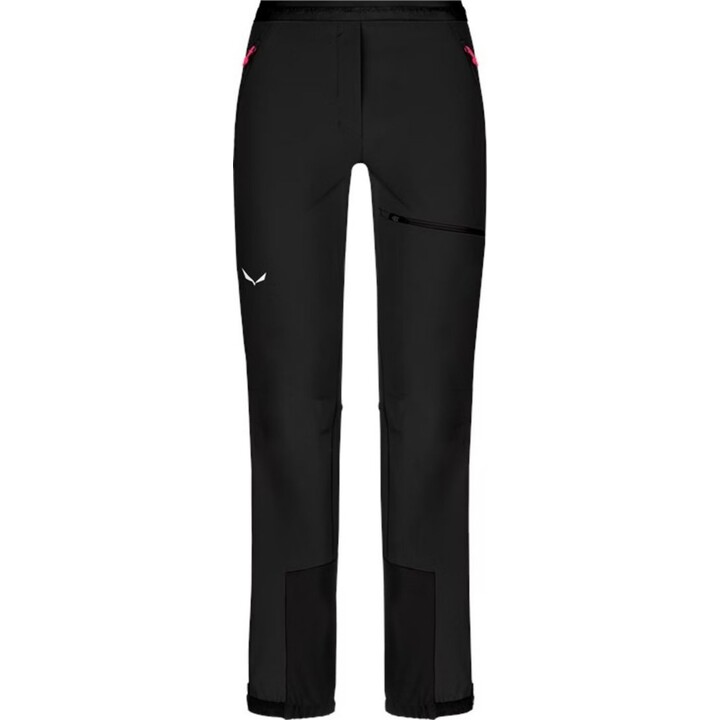Pantalones Salewa Sella DST Light para esquí de travesía, color negro, para mujer, talla XS