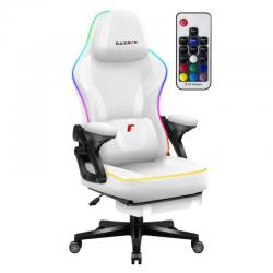 Silla gaming Force RGB White Mesh