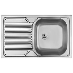 DeAnte ZM5 011L, évier en acier 1-bowl avec drainage sur le