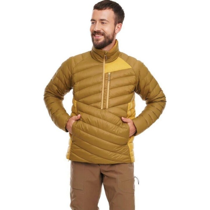 Down jacket Turbat Treknorak - plantation olive/tinsel yellow M