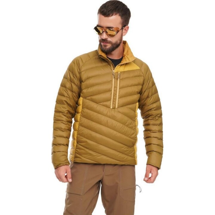 Piumino Turbat Treknorak - oliva da piantagione/giallo tinsel M
