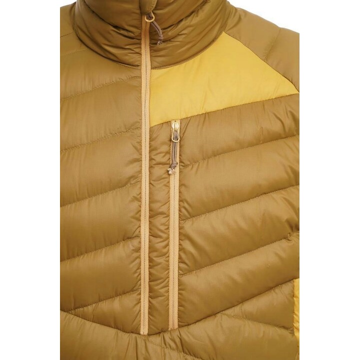 Down jacket Turbat Treknorak - plantation olive/tinsel yellow M