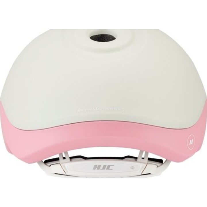 Capacete de bicicleta HJC Geo cinzento mate/rosa