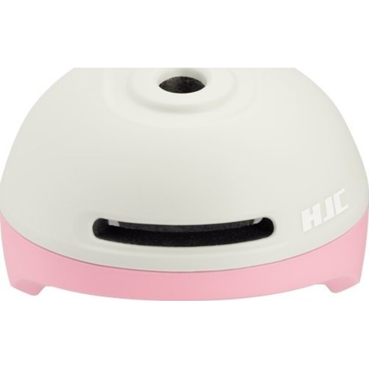 Capacete de bicicleta HJC Geo cinzento mate/rosa