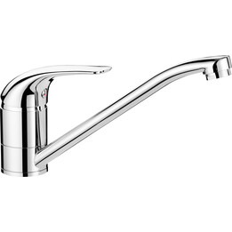 Deante BEZ_060H robinet de cuisine basse pression, trois voies, pour chauffe-eau, chromé