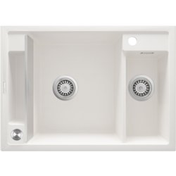 DEANTE ZRM A503, fregadero de granito magnético de 1.5-bowl, alabastro