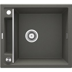 Deantel ZRM T103, 1-Bowl-Magnet-Granitspüle, Anthrazitmetallic