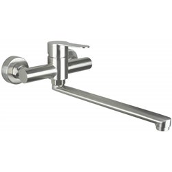 Deante BLU_F80M, grifo de cocina, acero cepillado