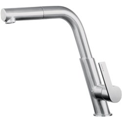 DeAnte BQS_F73M, grifo de cocina, acero cepillado