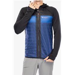 Chaqueta con capucha y aislamiento híbrido Cotopaxi Capa - negro/marítimo