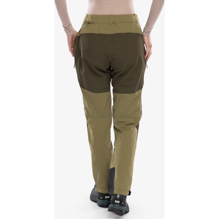 Pantalones de trekking Helly Hansen Verglas Tur Pant 2.0 para mujer, color verde terreno, talla M