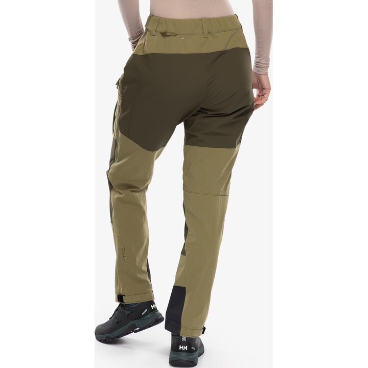 Pantaloni da trekking da donna Helly Hansen Verglas Tur Pant 2.0 - verde terreno - taglia: m