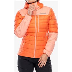 Norrona Falketind Down750 Hood Women's Jacket - Orange/Peach