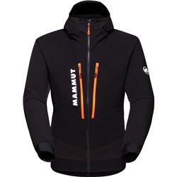 Veste à capuche hybride Mammut Aenergy SO - noir/orange vif